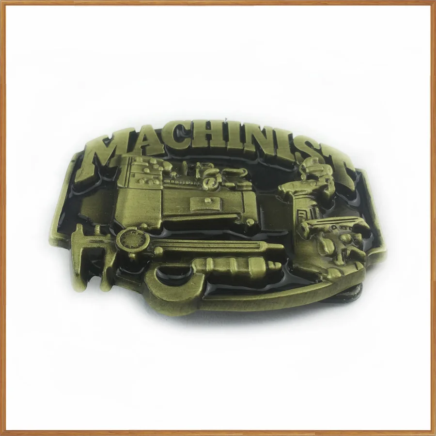 BuckleClub wholesale retro western machinist TOOL jeans gift belt buckle FP-02891-1 antique brass FINISH 4cm width loop | Дом и сад