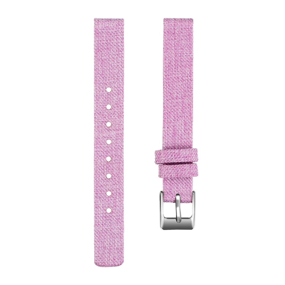 Light purple Сменный Браслет ремешок для samsung Galaxy Fit-e смарт-браслет холщовый ремешок для часов браслет из нержавеющей стали с пряжкой спортивные ремешки - Цвет: Light purple