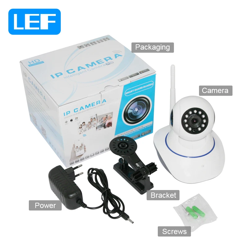 LEF P 2.0MP 1080 ip камера WiFi CCTV видеонаблюдение безопасности Pan/Tilt двухстороннее аудио