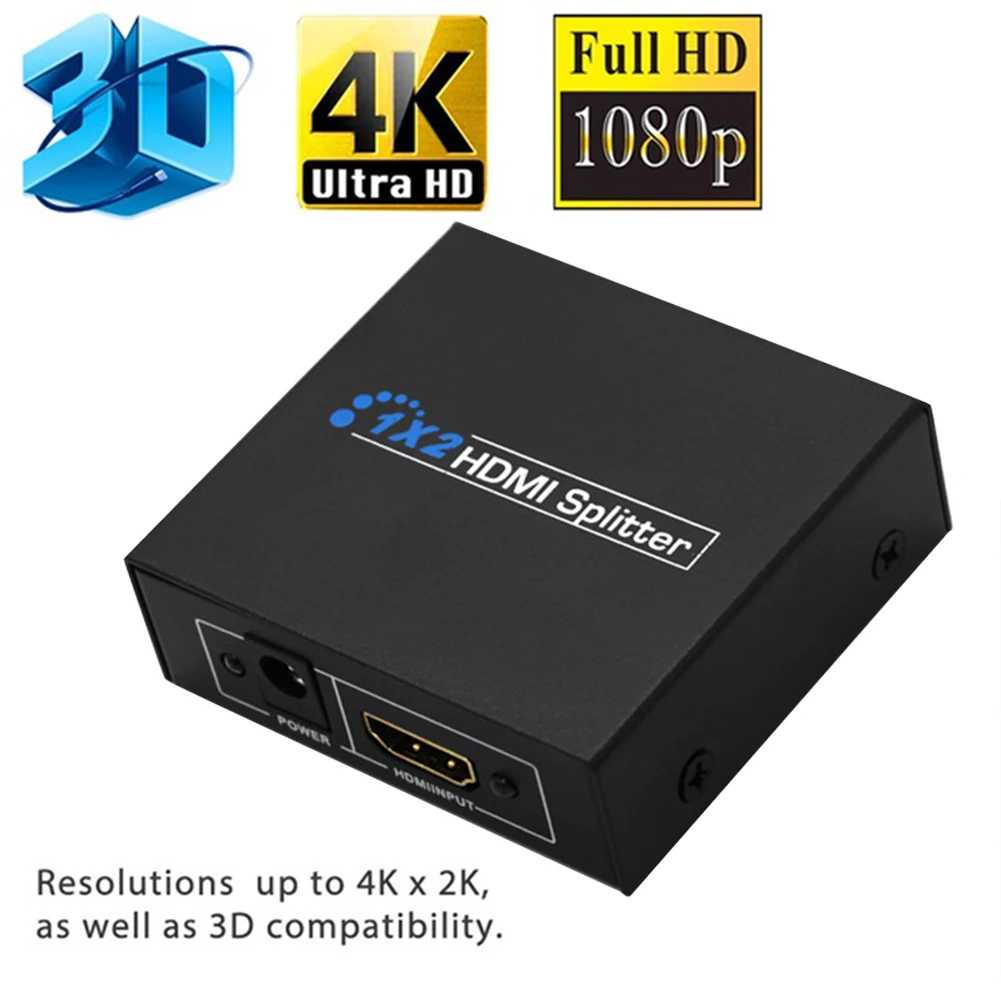 От 1 до 2 портов Переключатель HDMI + DC 5 В 1A адаптер или USB кабель питания для 1080 P 3D HDTV