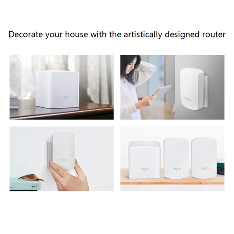 Tenda Nova MW5 весь дом сетки гигабитный Wi Fi Системы с AC1200 2 4G/5 0 ГГц Беспроводной
