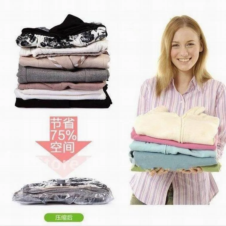 Горячая S/M/L/XL Большая экономия пространства сумка для хранения вакуумное уплотнение Сжатый Органайзер F654