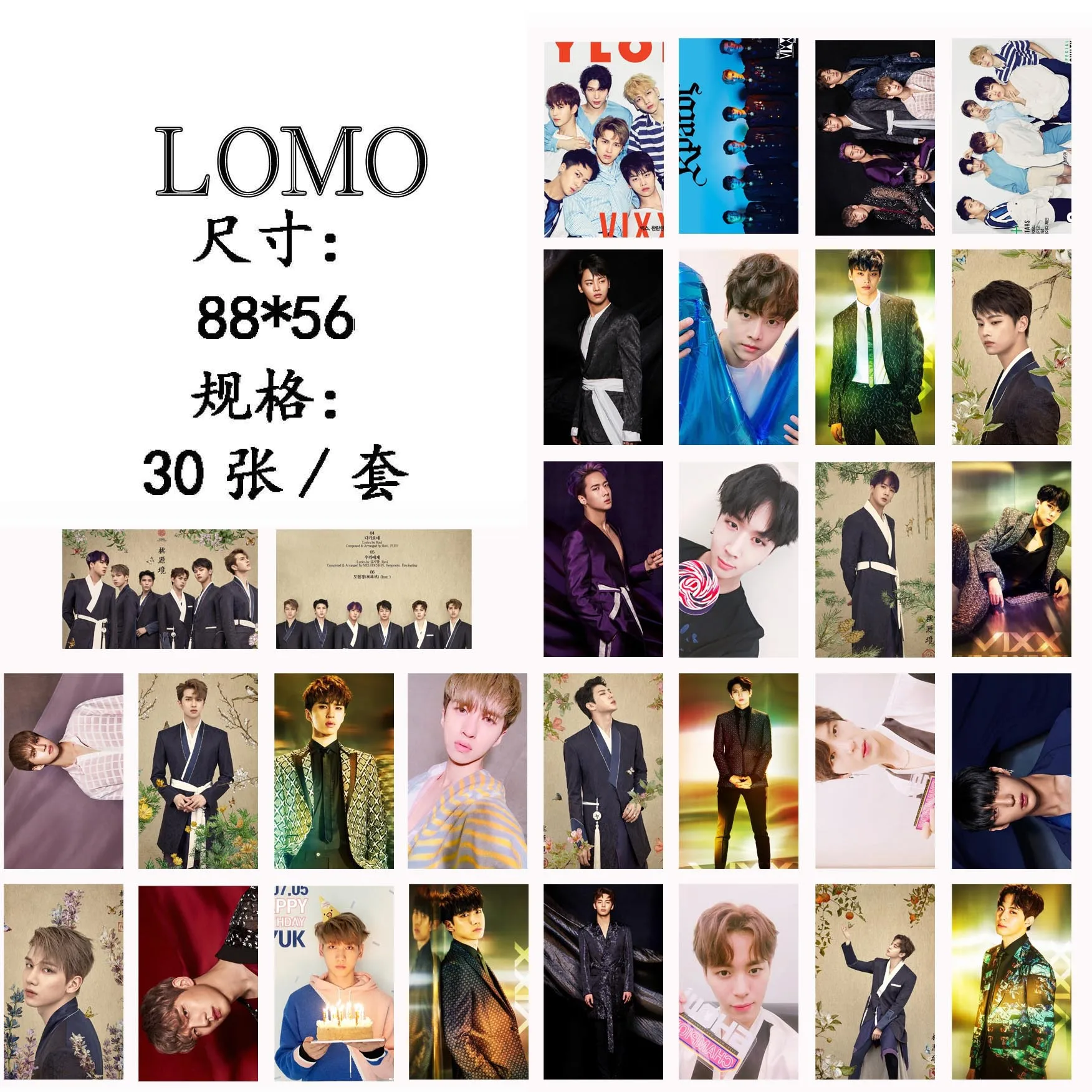 KPOP HOT VIXX открытка фото карты k pop текст постер + наклейка 30 шт LOMO карта фотоальбом 4th