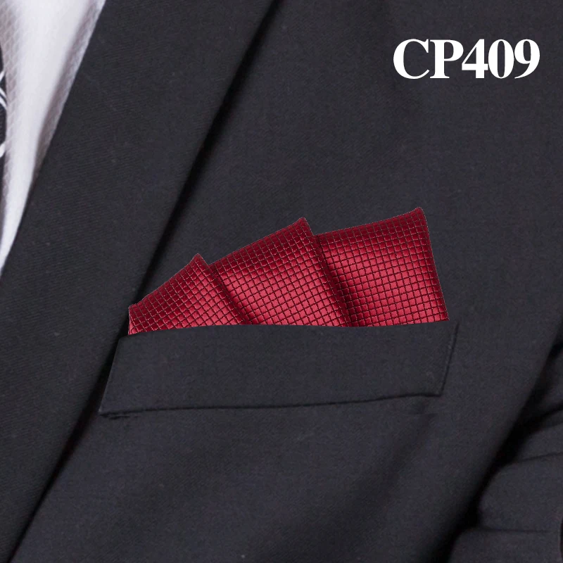 CP409 Модные костюмы карманные квадратные для мужчин бизнес полотенце для сундуков носовой платок Нежные мужские клетчатые носовой платок классический костюм салфетка мужской носовой платок - Color: CP409