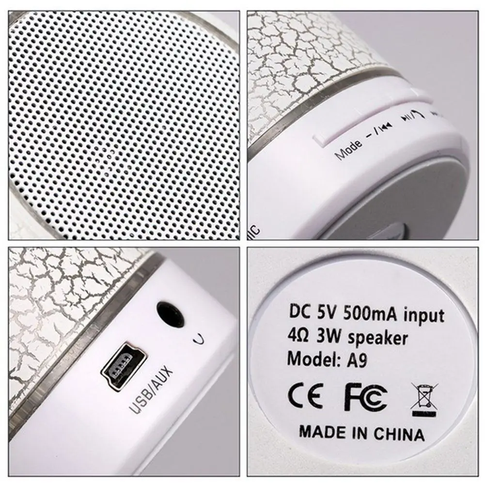 Мини Bluetooth колонки Светодиодная лампа портативная звуковая музыкальная шкатулка