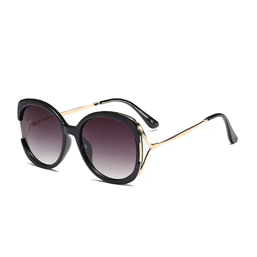 C1 Glossyblack.Gray HBK новые модные Cateye Солнцезащитные очки женские роскошные брендовые дизайнерские Винтажные Солнцезащитные очки «кошачий глаз» очки мужские UV400 oulo De Sol - Цвет линз: C1 Glossyblack.Gray