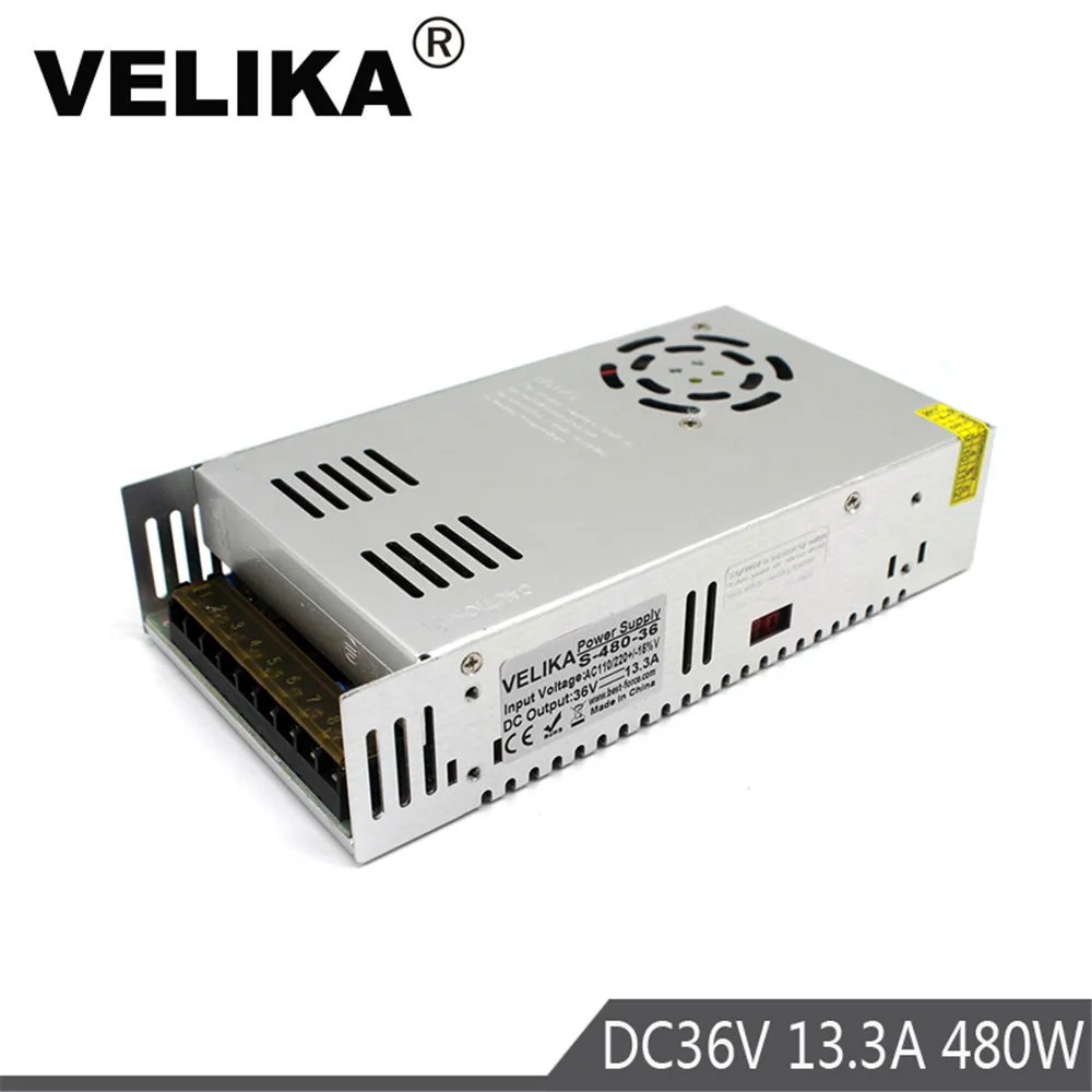 Небольшой регулятор громкости источник питания DC36V 13.3A 480W Драйвер AC110V 220V к Smps для
