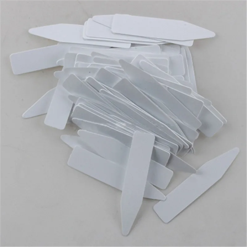 

100Pcs Mini Plastic Plant Seed Label Pot Marker Nursery Garden Stake Tags Tool