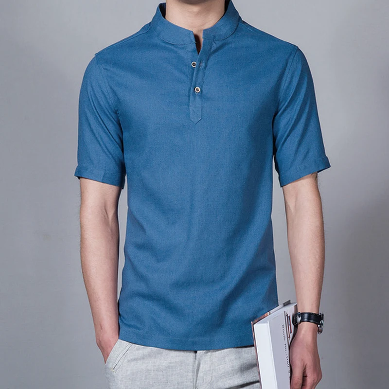 Helisopus модная мужская футболка льняное с короткими рукавами одноцветные футболки