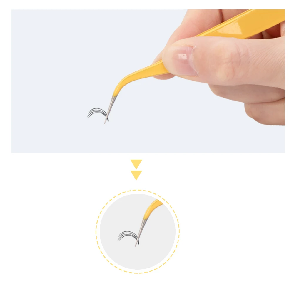 Антистатические щипцы из нержавеющей стали для наращивания ресниц прецизионные