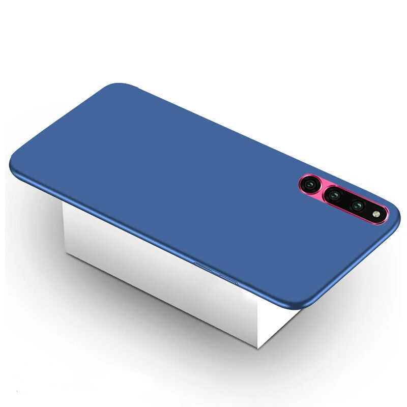 blue Hard PC Case For Huawei P Smart Mate20 P20 Pro Lite Honor Magic2 10lite 8X MAX 8C 7A Pro 7C 9i Note10 Plastic Cover Case - Цвет: blue