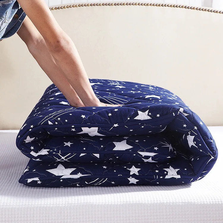 

SongKAum Hot sale!!!High Quality Comfortable Mattress Thick Warm Foldable Single Or Double Mattress Fashion Starry Sky Design