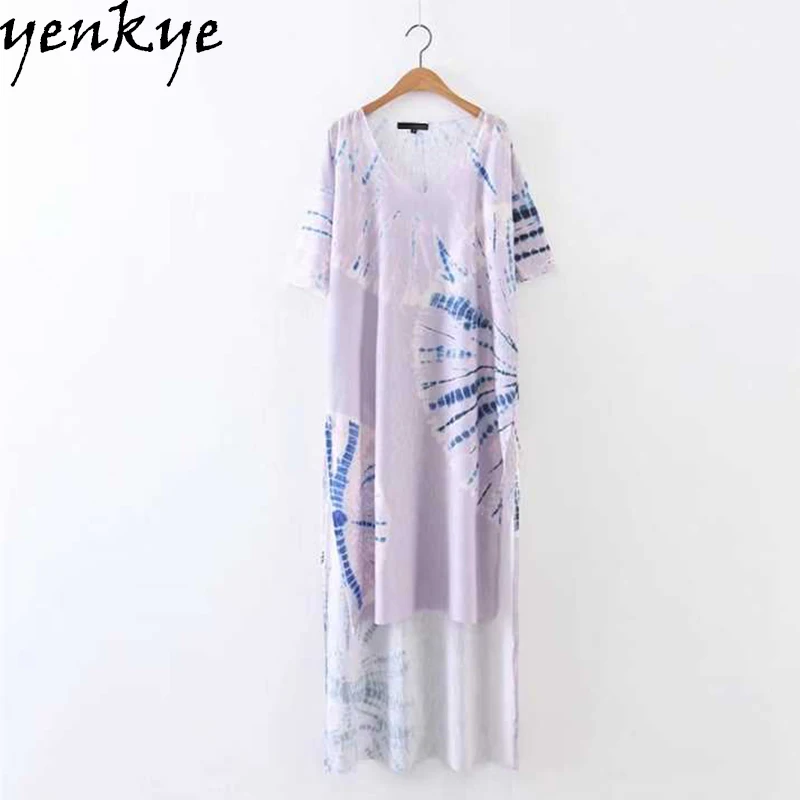 Летнее платье 2017 Для женщин краситель длинная футболка женский o Средства ухода