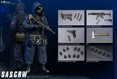 Assaulter Для коллекции 1/12 масштаб полный набор Карманный элитная Серия SAS CRW Assaulter/Breacher фигурка модель для фанатов подарки - Цвет: Assaulter