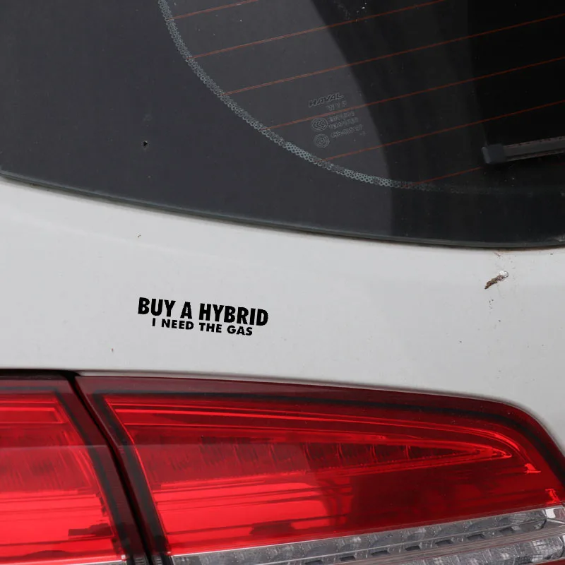 YJZT 13.5CM*2.8CM BUY A HYBRID I NEED THE GAS Vinyl Decal Diesel Car Sticker Black/Silver C3-1010 | Автомобили и мотоциклы