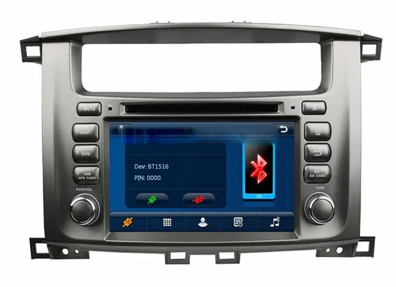 7 дюймовый автомобильный DVD плеер с GPS (опционально) аудио радио стерео USB/SD AUX BT/TV