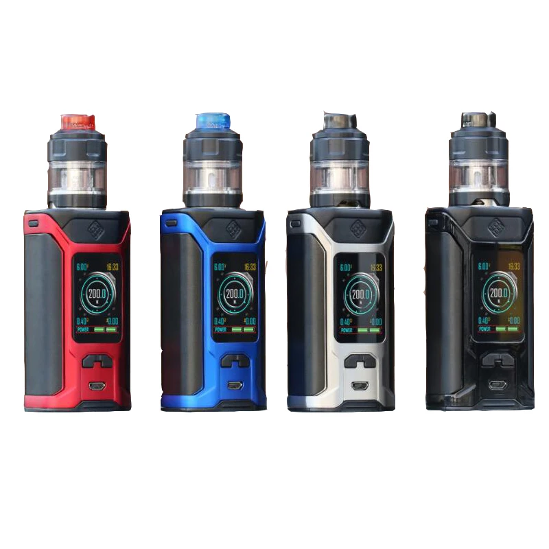 Оригинальный Wismec Sinuous Ravage230 комплект Ravage 230 коробка мод Vape 200 Вт с Gnome Evo атомайзер 2