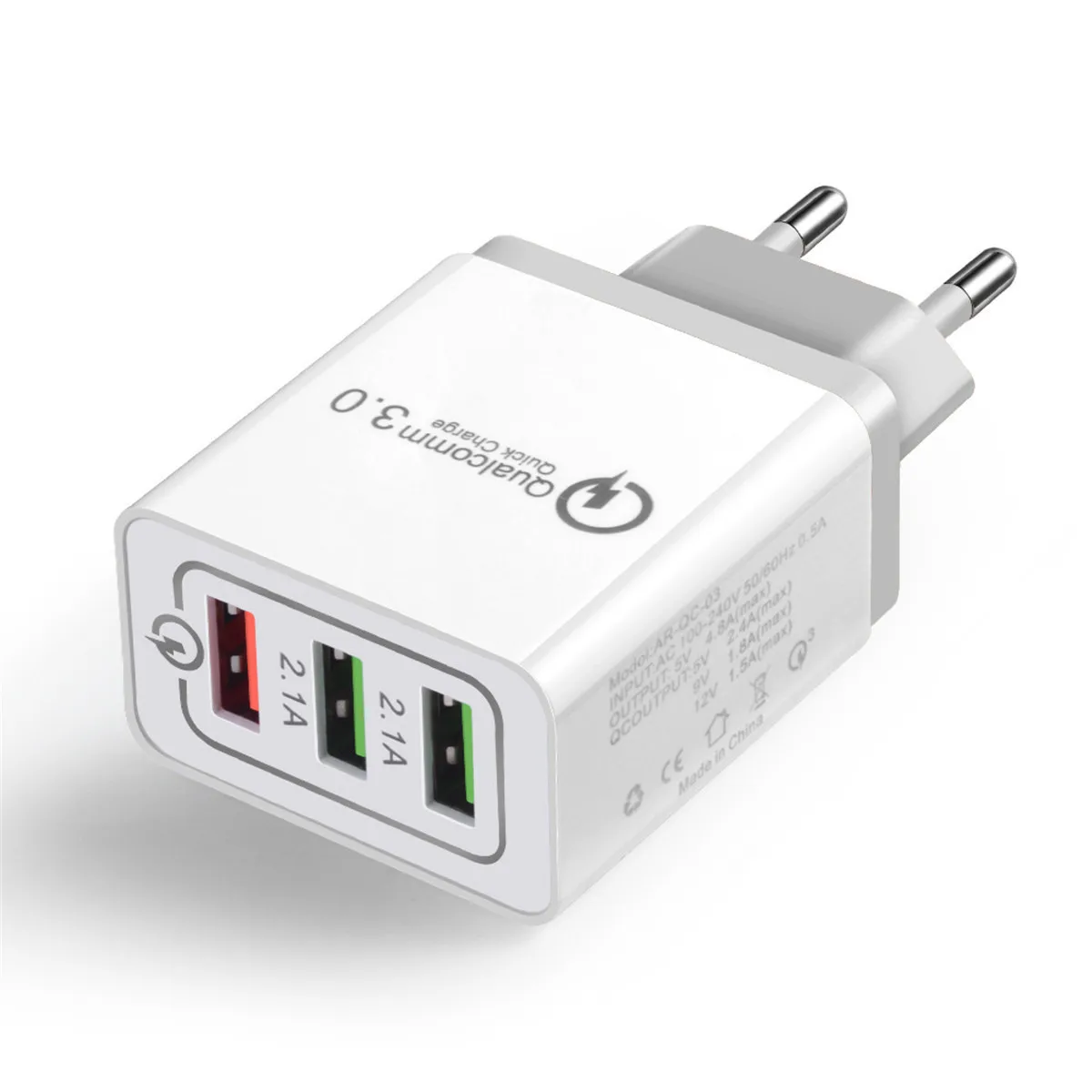 USB зарядное устройство адаптер Быстрая зарядка EU настенное для сотового телефона