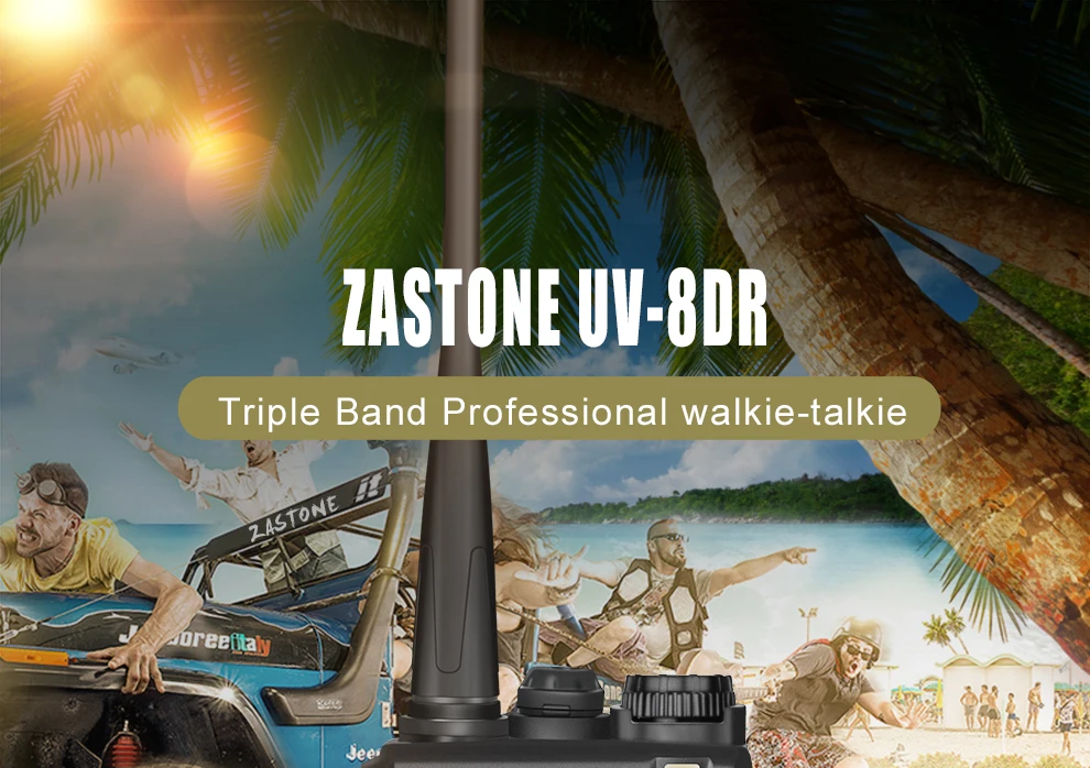 2 шт Zastone UV-8DR Мини Радио рация VHF/UHF 136-174MHz 400-520MHz 128CH ZT-8DR двухстороннее радио ham радио Comunicador
