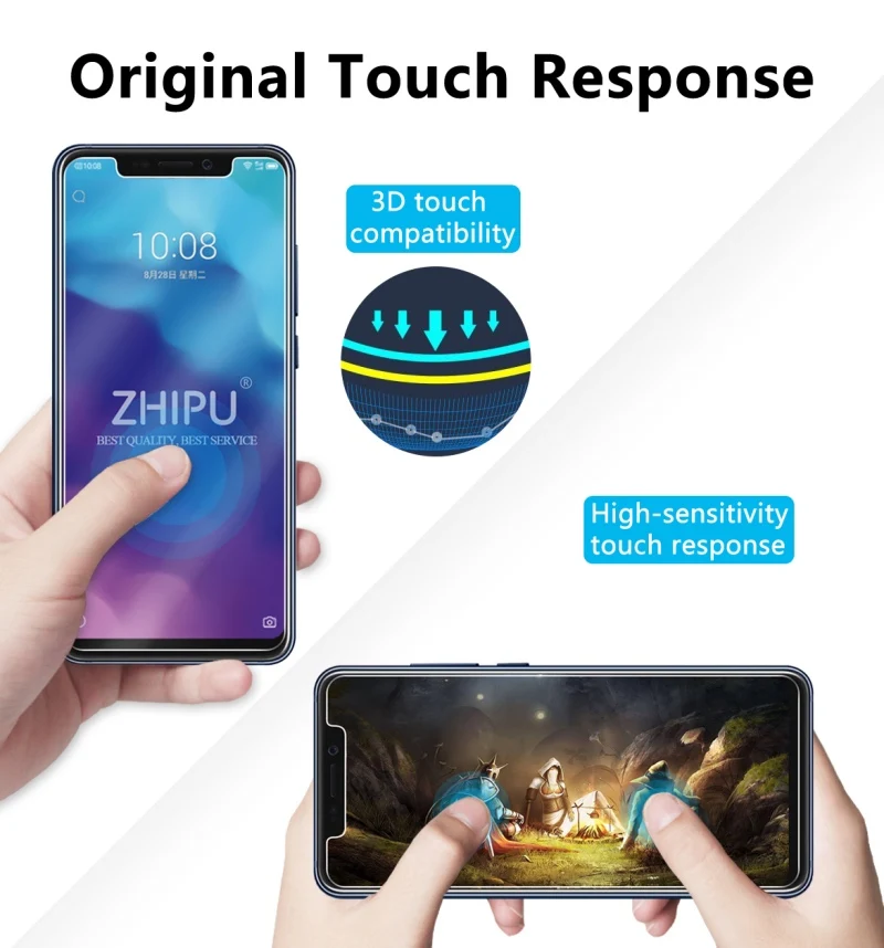 10 шт. закаленное стекло для zte Axon 9 Pro Защита экрана 2.5D 9H профессиональная защитная