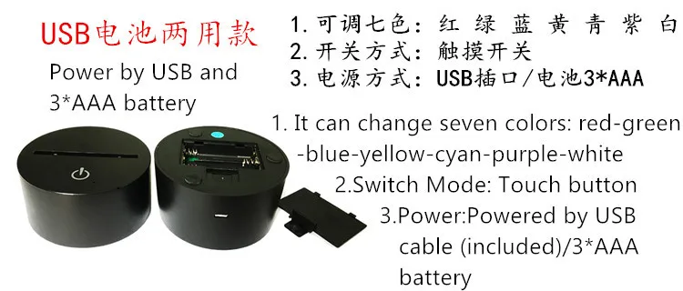 Wenhsin Рождественский олень USB 3D огни красочные сенсорные зарядки светодиодный свет видения празднования настольные лампы