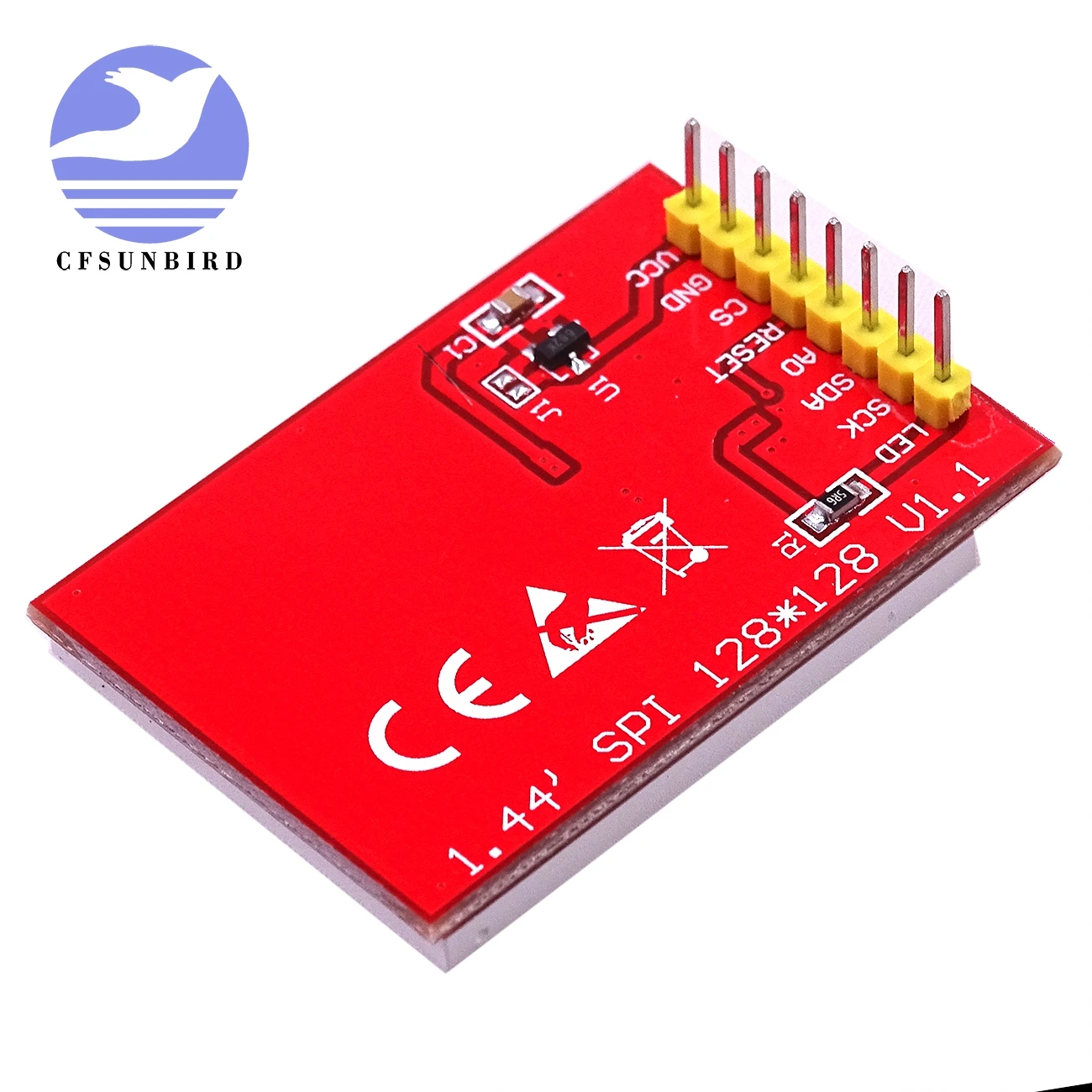 CFsunbird 1 44 дюймовый серийный 128*128 SPI цветной TFT ЖК модуль вместо дисплея Nokia 5110