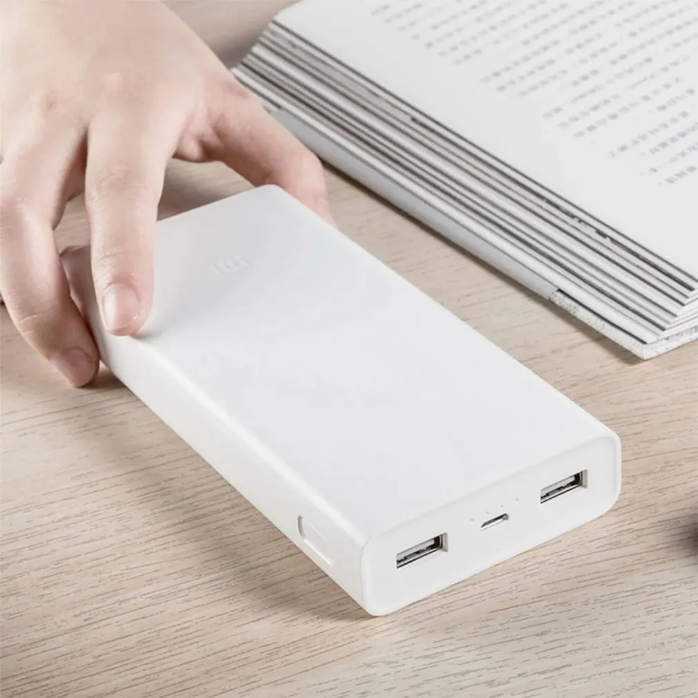 Xiaomi mi внешний аккумулятор 2C 20000mAh быстрая зарядка внешний аккумулятор mi cro USB портативная батарея внешнее портативное зарядное устройство