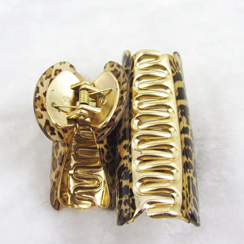 Женская заколка для волос с леопардовым принтом 4 размера| |