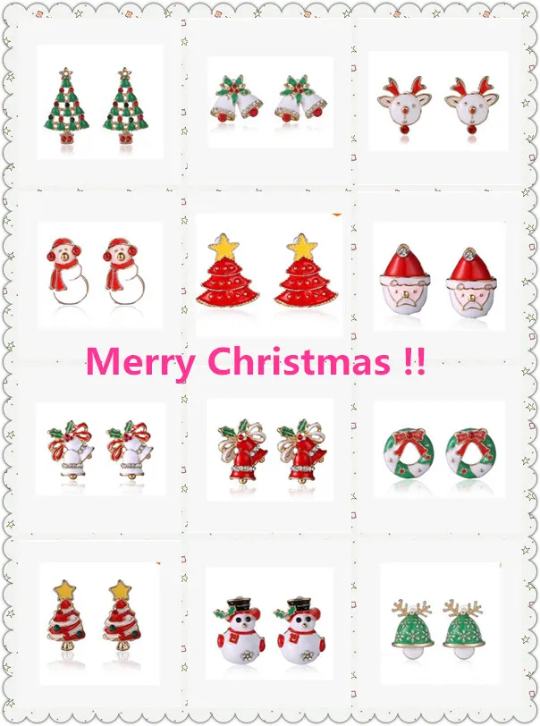 2020 зимние Новые разноцветные рождественские сапоги серьги обувь Санта Клауса