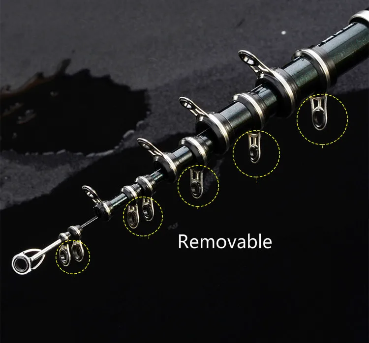 Скала Carbon Canne a Peche супер твердая ультра легкая удочка для рыбы телескопическая удочка и ручной полюс двойное использование рыболовные снасти