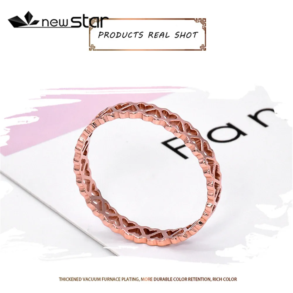 Модное высококачественное кольцо из нержавеющей стали в форме сердца персика с