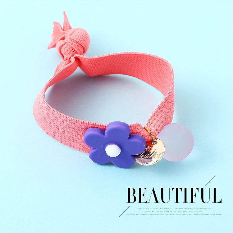 Модная резинка для волос с цветами женщин и девушек элегантная красивая