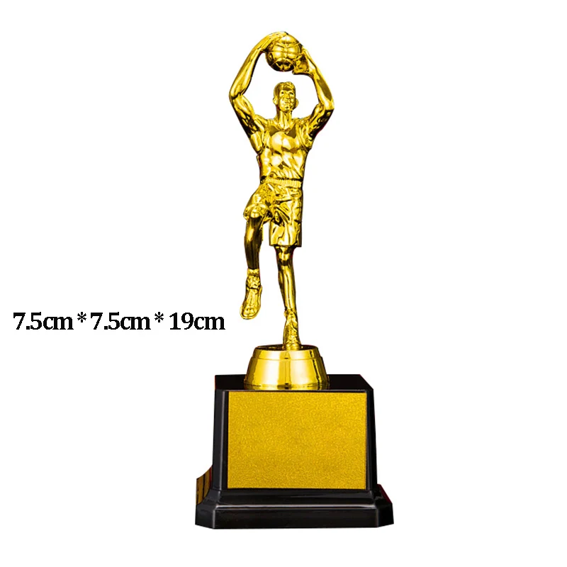 Basketball Trophy Настраиваемый матч трофей пластиковый позолоченный спортивный Кубок футбол баскетбол тхэквондо трофеи награды сувенир статуэтка подарки - Цвет: Basketball Trophy