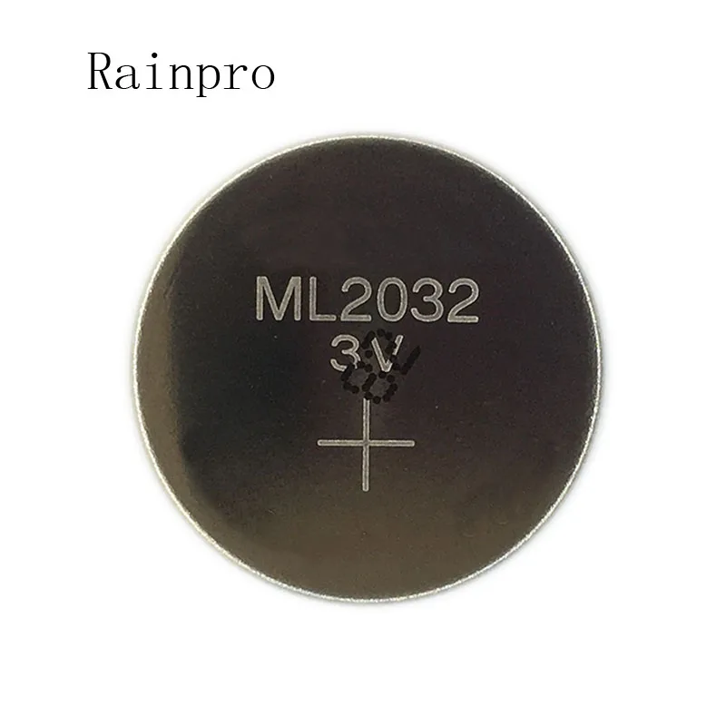 2 шт./лот 3 В аккумуляторная батарея Rainpro для монет 2032 ML2032 CMOS BIOS RTC резервная