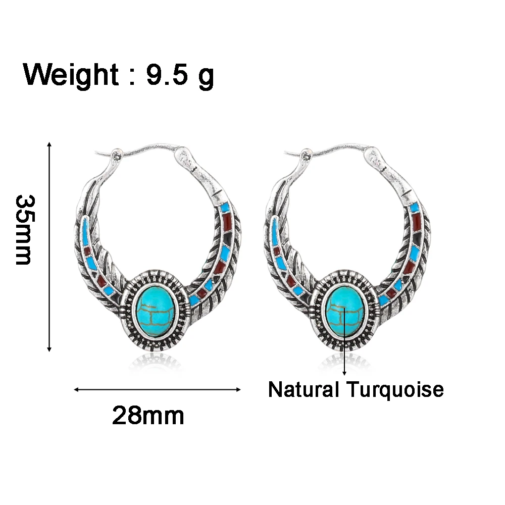 Новые богемные серьги Крючки из натурального камня Женские винтажные ювелирные