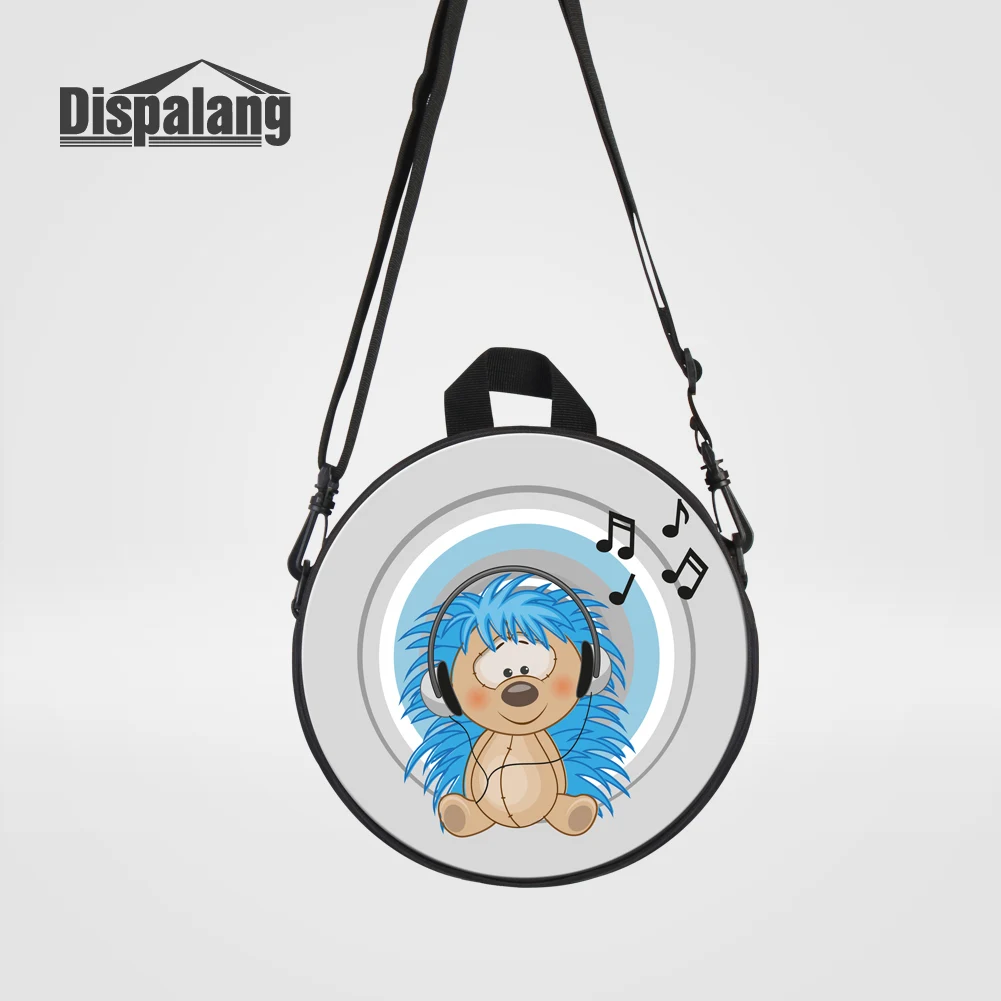 Backpack04 Dispalang новые Мультяшные детские сумки-мессенджеры с принтом лисы для девочек милые животные круглые Rugtas детские мини сумки через плечо - Цвет: Backpack04
