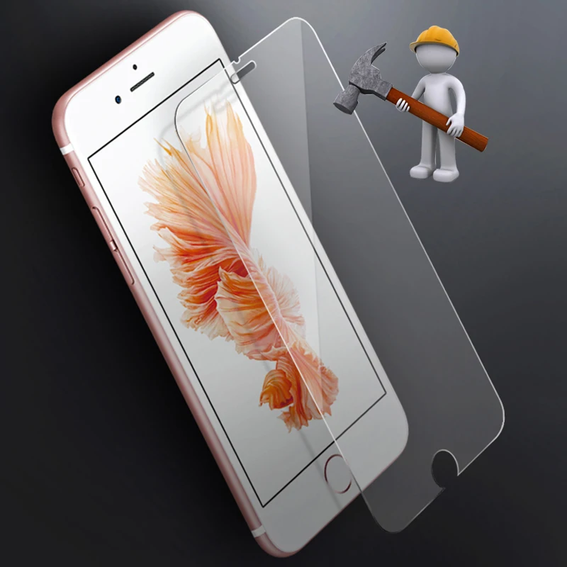 Закаленное Стекло Экран протектор Плёнки для iPhone 6 6S Plus 9 H против царапин