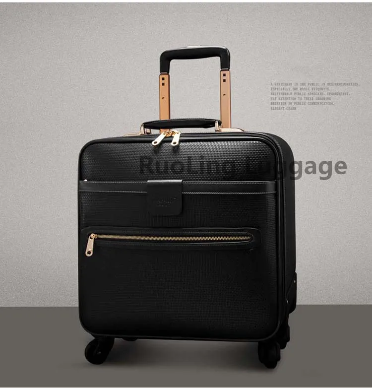 LeTrend мужской бизнес чемодан на колёсиках Spinner 16 дюймов кабина тележка пароль чемодан колеса большой емкости дорожная сумка багажник