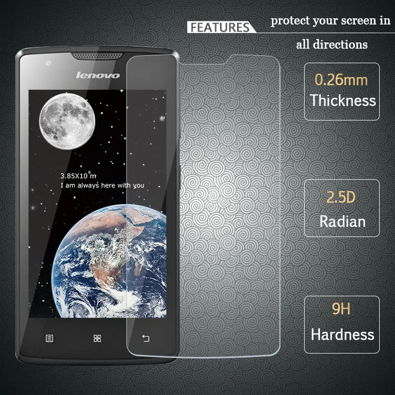 Для Lenovo A1000 закаленное стекло 2.5D 9H 0 3 мм оригинальная Премиум защитная пленка для