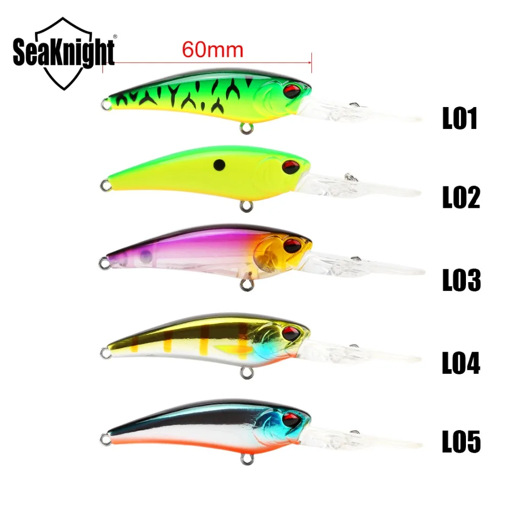 

Seaknight SK018 Minnow Fishing Lure Set 5 PCS 6 cm 8.5g 0-2.5 M Best Professional Quality Floating Bait Wobbler Fishing