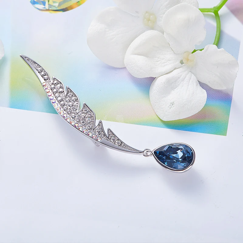 CDE Броши для женщин, украшенные кристаллами Swarovski, свадебные броши на булавке, ювелирные изделия и аксессуары для одежды