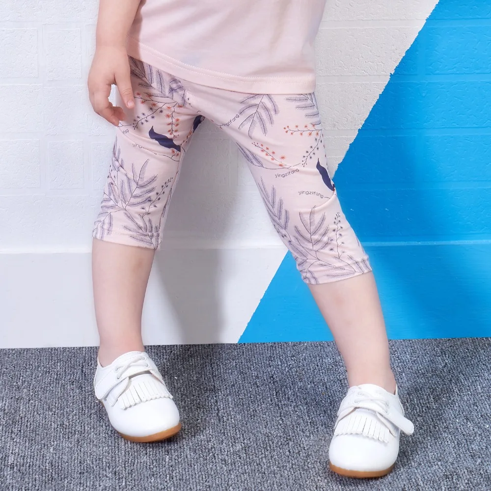 2017 реальные летний Обувь для девочек одежда малышей Мягкий хлопок теленок-длина