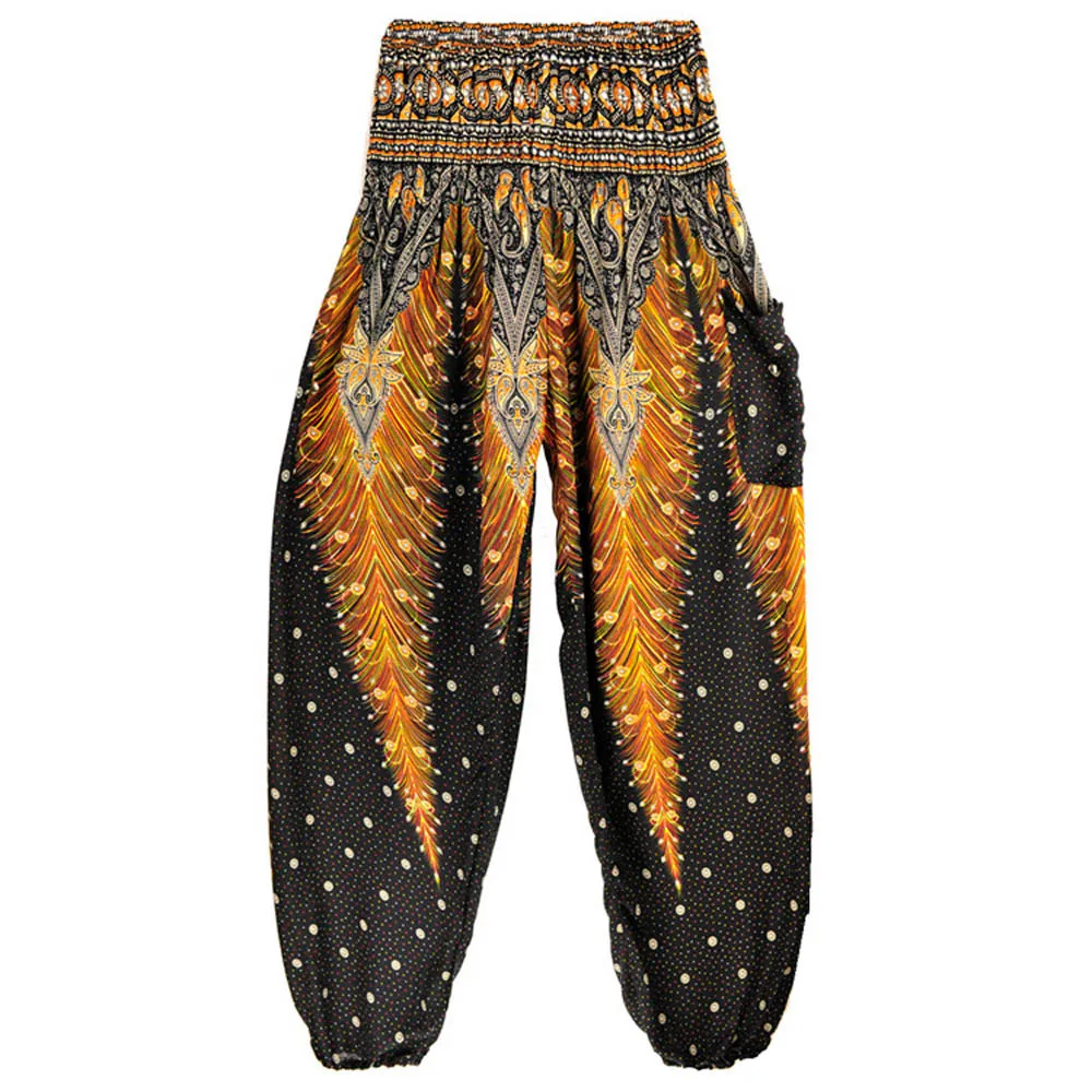 JAYCOSIN Новинка, мужские и женские тайские шаровары, Boho Festival Hippy Smock, брюки с высокой талией, прямые поставки, 9 августа