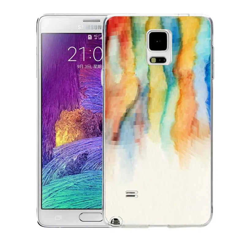 QMSWEI TPU Soft Phone Case For samsung Note5 S8 s6 s7 edge s4 s5 s3 C5 C9 note3 note4 S9plus Cirle Strip Painting Silicone Cover |