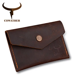 COWATHER хорошее Crazy horse кожа люкс мужчины кошельки мода длинные новые мужской кошелек 101 carteira masculina