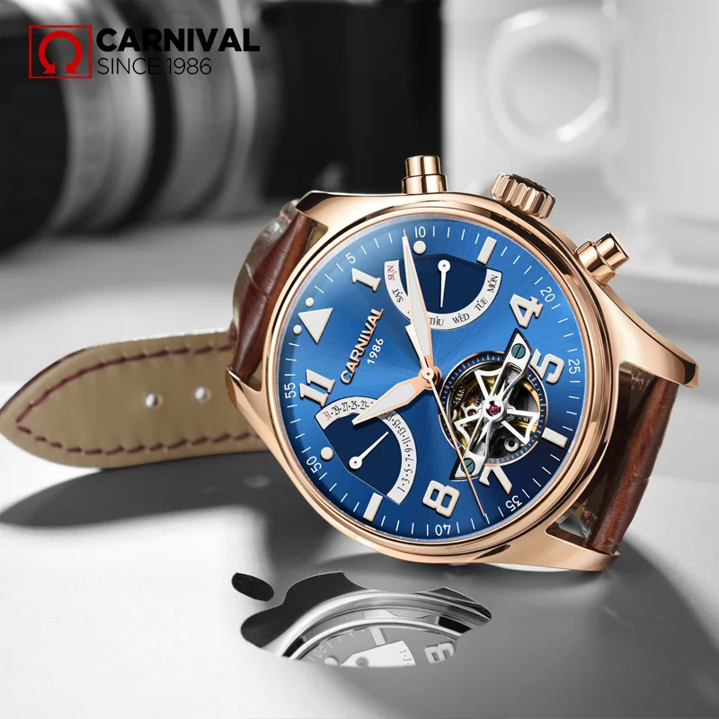 Часы наручные мужские с сапфировым стеклом автоматические