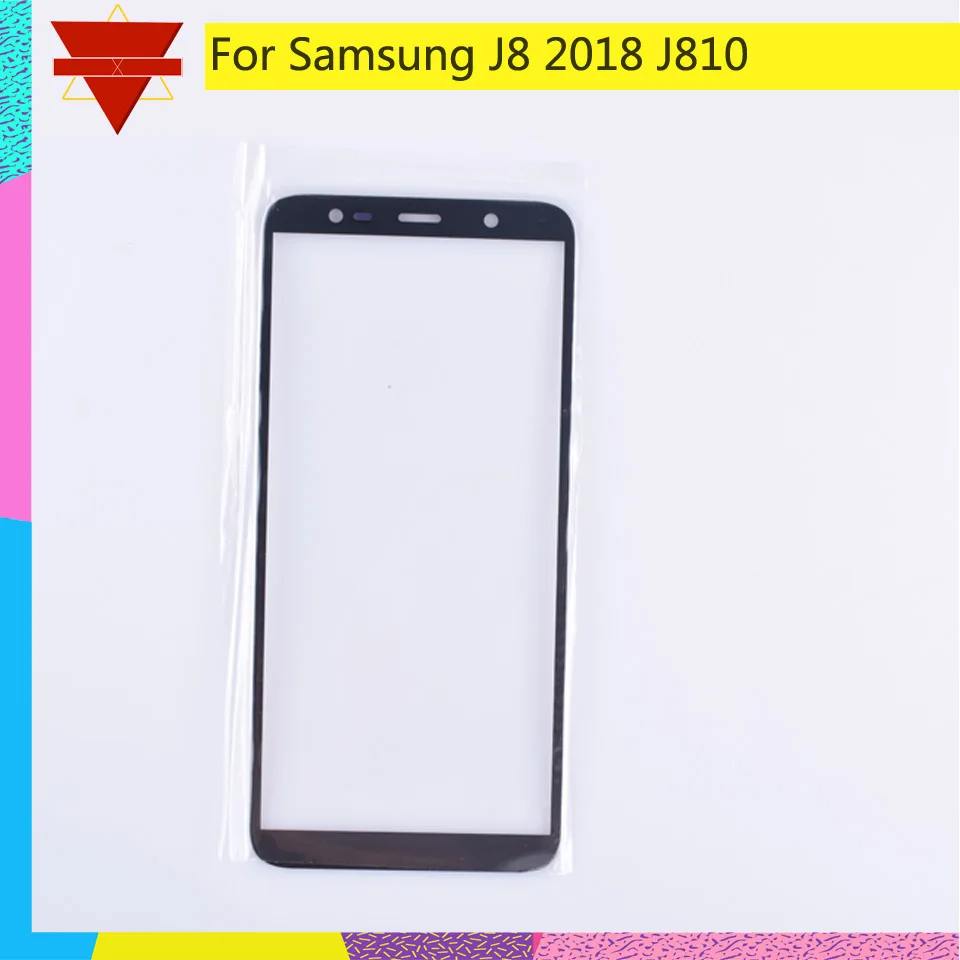 10 шт \ Лот для samsung Galaxy J8 2018 J810 J810F сенсорный экран Переднее внешнее стекло J800Touch