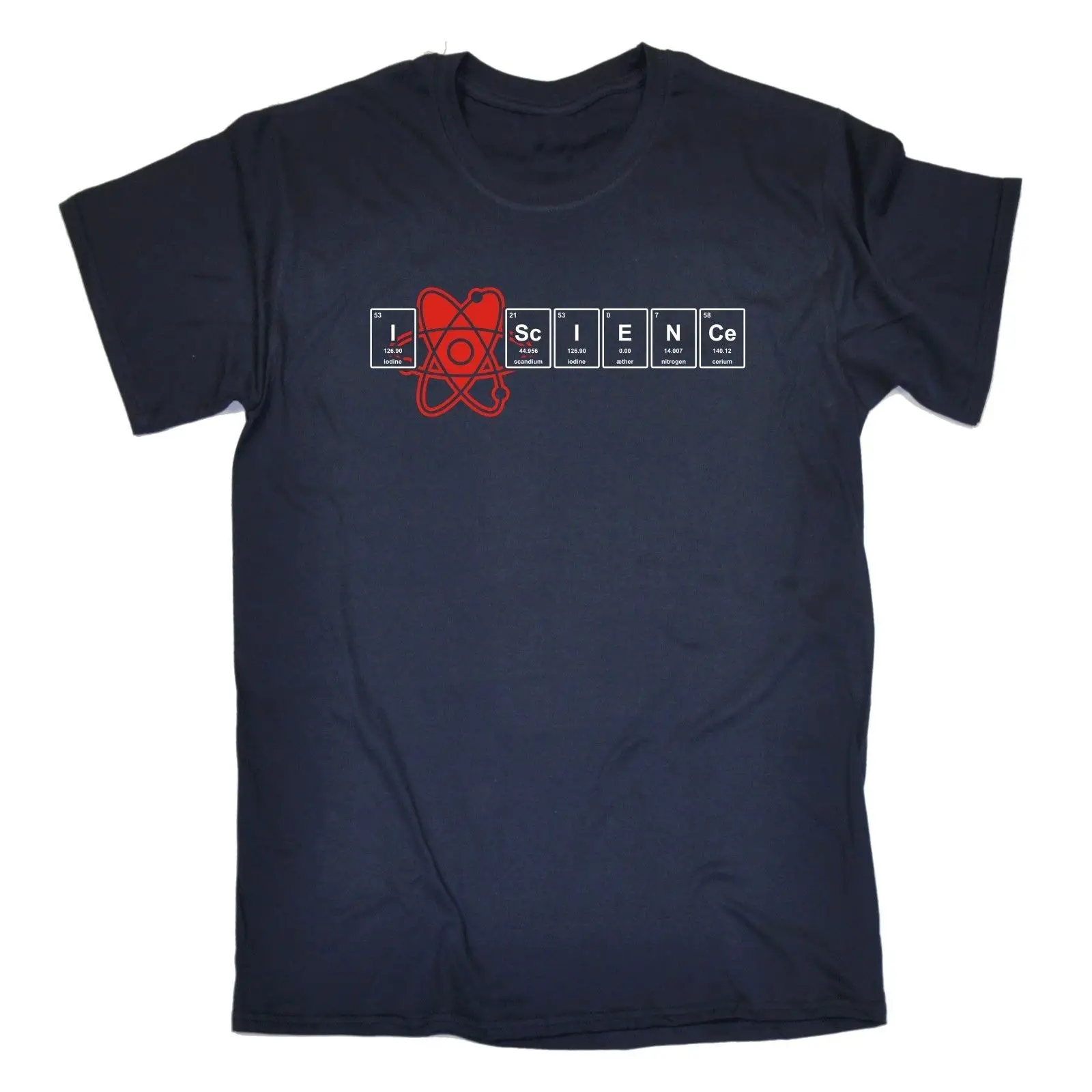 Футболка с надписью I Love Science Atom Biology Chemistry Teacher Nerd Geek подарок на день рождения
