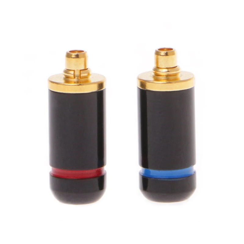 BK 1 пара черный/серебристый 3,2 мм DIY разъем для наушников для MMCX SE535 SE215 UE900 - Цвет: BK