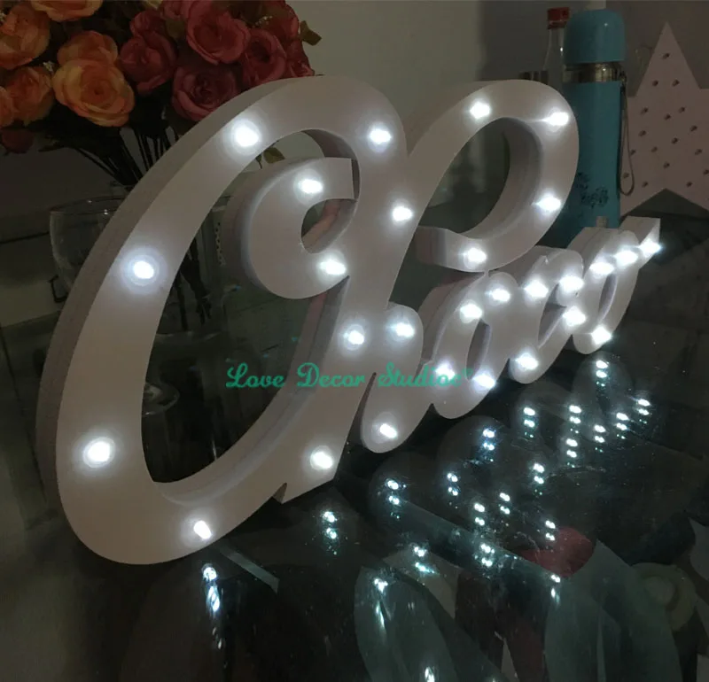 На заказ Белый роскошный подарок свет письма на имя День Рождения со